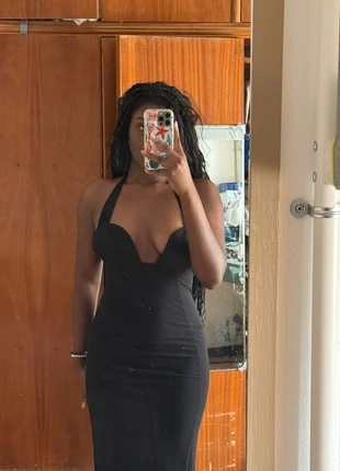 Vestito lungo nero, marca: Shein, estado: Muito bom, tamanho: S / 36 / 8, €9.00, €10.15 inclui Proteção do Comprador