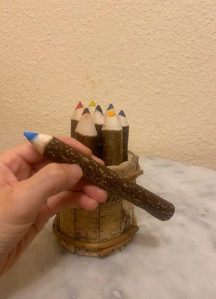 # pot + crayons en bois , fait main , très bon état, condition: Very good, €5.00, €5.95 includes Buyer Protection