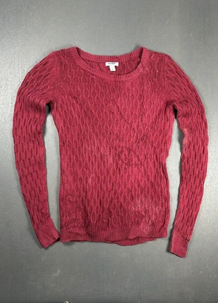 Pull Léger En Mailles Torsadées- Taille S - Bordeaux - #104, brand: Vintage Dressing, condition: Very good, size: S / 36 / 8, €5.00, €5.95 includes Buyer Protection Pro