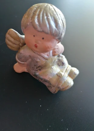 Vintage 🎄 Décoration de table de Noël Petit ange argenté et doré, brand: Vintage, condizioni: Ottime, €4.99, €5.94 include la Protezione acquisti