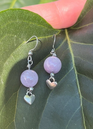 Boucles d’oreilles en acier inoxydable avec Pierre minérale Kunzite, zustand: Neu, 6,00 €, 7,00 € inklusive Vinted-Käuferschutz