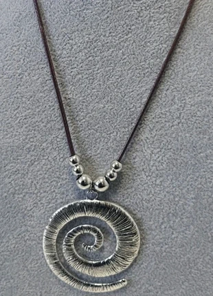 Geometric Silver Spiral Pendant Necklace, condition: New with tags, £2.95, £3.80 includes Buyer Protection Pro