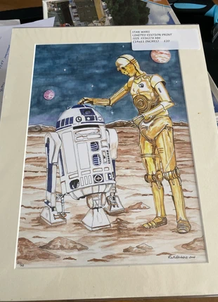 Star Wars limited edition print from an original painting, brand: Original, condition: New with tags, £20.00, £21.70 includes Buyer Protection