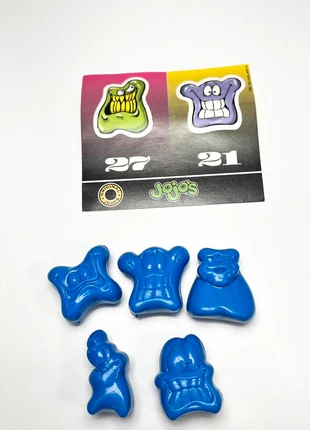 Lot 5 Jojo's bleus + autocollant officiel 1995, marca: Laor toys, estado: Bueno, tamaño: Talla única, 7,50 €, 8,58 € Protección al comprador Pro incluida
