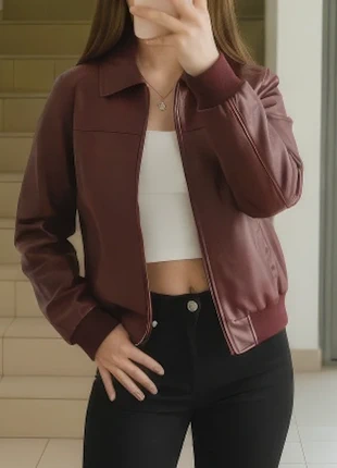 Blouson similicuir bordeaux – Taille S, marca: Joe's House, estado: Muy bueno, tamaño: S / 36 / 8, 37,70 €, 40,29 € Protección al comprador incluida