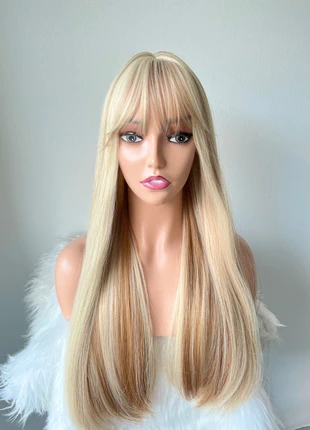 Perruque blonde avec balayage blonds miel, merk: perruque, staat: Heel goed, € 25,00, € 26,95 inclusief Kopersbescherming Pro