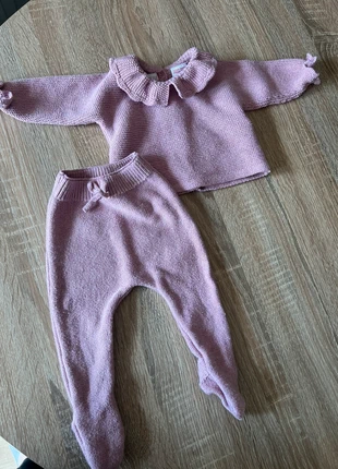 Ensemble en maille rose Zara, marque: Zara, état: Très bon état, taille: Jusqu'à 1 mois / 50 cm, 9,00 €, 10,15 € Protection acheteurs incluse