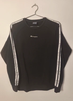 Champion Sweatshirt Long Sleeve White Black Vintage Streetwear Y2K, merk: Champion, staat: Heel goed, maat: S / 36 / 8, € 7,00, € 8,05 inclusief Kopersbescherming