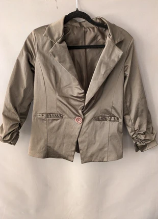 Veste blazer satinée marron glacé taille estimée S/M bon état, état: Bon état, taille: S / 36 / 8, 12,00 €, 13,30 € Protection acheteurs (Pro) incluse