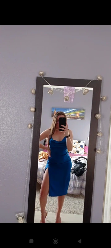 Robe de soirée bleue