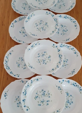 Lot assiettes creuses Arcopal myosotis, brand: Arcopal, condition: Very good, €20.00, €21.70 includes Buyer Protection