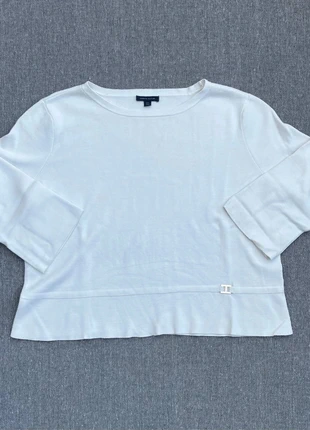 Sweat manche 3/4 tommy Hilfiger blanc taille L femme, brand: Tommy Hilfiger, condition: Very good, size: L / 40 / 12, €4.99, €5.94 includes Buyer Protection