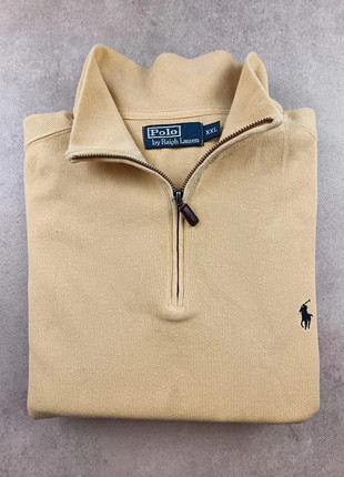 Pull Sweat half zip Ralph Lauren col montant camionneur jaune/moutarde taille XXL, marca: Ralph Lauren, estado: Muito bom, tamanho: XXL, €32.90, €35.25 inclui Proteção do Comprador Pro