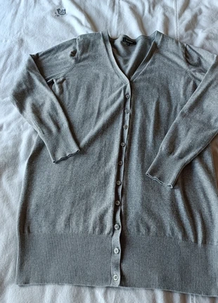 Bel&Bo lange grijze cardigan met knoopsluiting XL, marca: Bel&Bo, estado: Bom, tamanho: XL / 42 / 14, €4.99, €5.94 inclui Proteção do Comprador