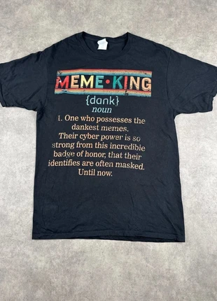 T shirt vintage imprimé Gildan taille M homme Meme King - TEE0288, marque: Gildan, état: Très bon état, taille: M, 1,00 €, 1,75 € Protection acheteurs (Pro) incluse
