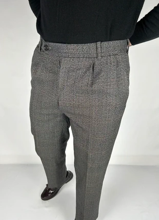 Pantalon de costume à pinces en laine grise à motifs Prince de Galles | taille haute fr40, brand: Vintage Dressing, condition: Very good, size: W30, €49.90, €53.10 includes Buyer Protection Pro