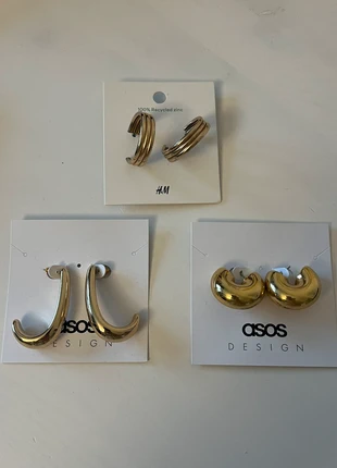 Lot de boucle d’oreilles dorée, marke: ASOS, zustand: Sehr gut, 13,00 €, 14,35 € inklusive Vinted-Käuferschutz