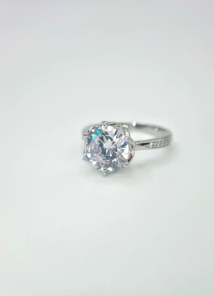 S925 Sterling Silver Cubic Zirconia Ring Size 9 19mm R1/2 EUR 60, condition: New without tags, size: 19 mm / R½, £13.99, £15.39 includes Buyer Protection