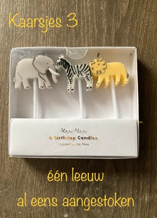 6 kaarsjes Meri Meri jungle, marca: Meri Meri, estado: Muy bueno, 6,00 €, 7,00 € Protección al comprador incluida