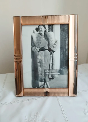 Cadre mouluré en verre pêche Art déco. Vintage., marque: sansnom., état: Très bon état, 45,00 €, 47,95 € Protection acheteurs incluse