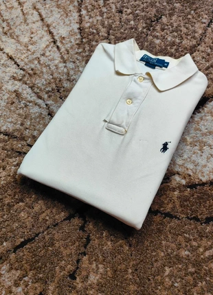 Polo Uni - Ralph Lauren - Taille M / Blanc / Très bon État / Logo Brodé Premium, merk: Ralph Lauren, staat: Heel goed, maat: M, € 13,99, € 15,39 inclusief Kopersbescherming