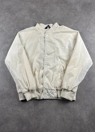 Veste teddy vintage Trax taille L homme crème nylon varsity jacket - JAC0648, brand: Varsity, condition: Good, size: L, €12.00, €13.30 includes Buyer Protection Pro