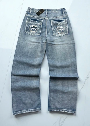 Jeans baggy à motifs brodé  Y2K streetwear, marke: Aesthetic, zustand: Neu, mit Etikett, größe: M, 30,00 €, 32,20 € beinhaltet Vinted-Käuferschutz Pro