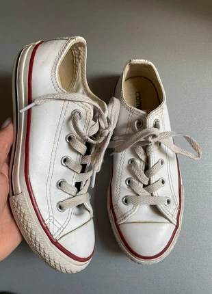 Kids white leather Converse shoes uk 13 eur 31.5, brand: Converse, condition: Good, size: 13 child | EU 32, £10.00, £11.10 includes Buyer Protection Pro