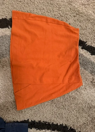Mini-jupe orange – Taille S, staat: Heel goed, maat: S / 36 / 8, € 1,00, € 1,75 inclusief Kopersbescherming