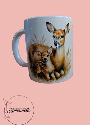 Tasse mug biche faon _ idée cadeau, marque: les créas de Samounette, état: Très bon état, 10,00 €, 11,20 € Protection acheteurs (Pro) incluse
