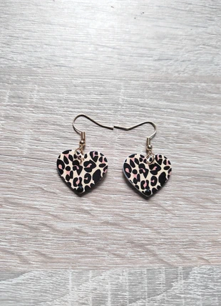 Boucles d'oreilles pin up petits coeurs leopard vintage rockabilly, brand: Leopard, condizioni: Nuovo senza cartellino, €7.00, €8.05 include la Protezione acquisti Pro