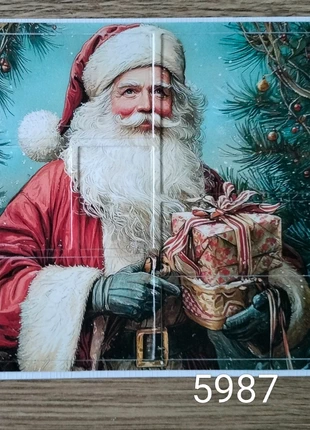 Kerstkaart 5987, handgemaakt, marque: Handgemaakt, état: Neuf sans étiquette, 1,00 €, 1,75 € Protection acheteurs incluse