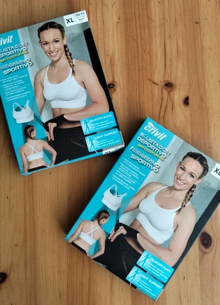 Set 2 reggiseni sportivi donna bianchi - taglia XL 🇮🇹, brand: Crivit, condizioni: Nuovo con cartellino, taglia: XL, €8.00, €9.10 include la Protezione acquisti