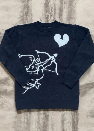 Sweat Y2K Motif Cupidon Vintage Noir Blanc, marke: y2k, zustand: Sehr gut, größe: M, 24,99 €, 26,94 € inklusive Vinted-Käuferschutz