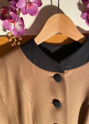 Manteau long marron et noir Maxi Librati – Très belle qualité, Made in France, brand: Maxi Librati création, condition: Very good, size: M / 38 / 10, €100.00, €105.70 includes Buyer Protection