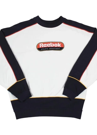 Vintage white and dark purple Reebok Athletic Department sweatshirt, brand: Reebok, condition: Good, size: L, £38.00, £40.60 includes Buyer Protection Pro