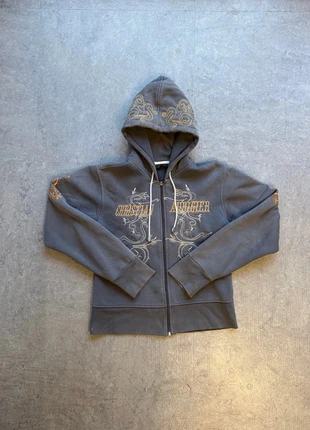 zip à capuche hoodie sweat Christian Audigier Marron/Dorée Taille M, marca: Christian Audigier, estado: Muy bueno, tamaño: M, 97,02 €, 102,57 € Protección al comprador incluida