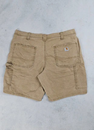 Short cargo Carhartt (100% coton) - Beige - W32 - Original fit - Homme, merk: Carhartt, staat: Veelgebruikt, maat: W32 | FR 42, € 18,00, € 19,60 inclusief Kopersbescherming Pro