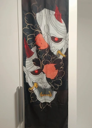Tapiz japonés máscaras Oni 😈 - Decoración oriental 40x150cm - Nuevo, estado: Nuevo sin etiquetas, 13,00 €, 14,35 € Protección al comprador incluida