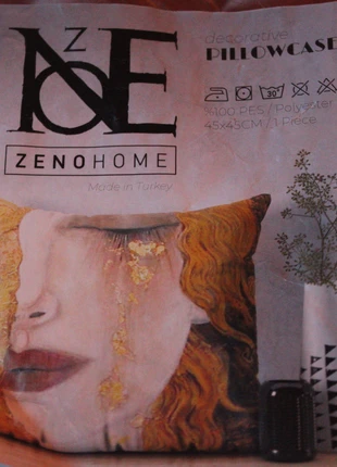 Housse de coussin /taie d'oreiller " zend home " 45x45 cm, marke: Noe, zustand: Neu, mit Etikett, größe: 45 x 45 cm, 3,00 €, 3,85 € beinhaltet Vinted-Käuferschutz Pro