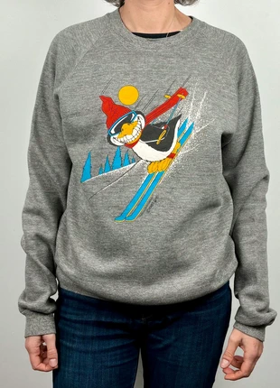 Pull/Crewneck Vintage 80s Jerzees Made in USA ski imprimé Gris Taille M, marca: Vintage Dressing, estado: Muy bueno, tamaño: M / 38 / 10, 17,00 €, 18,55 € Protección al comprador Pro incluida