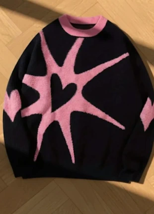 Pull y2k motif cœur, brand: harajuku, condition: Very good, size: M / 38 / 10, €59.90, €63.60 includes Buyer Protection