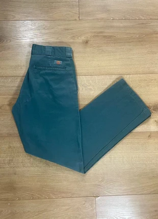 Pantalon Dickies Vert foncé W27 Oversize, merk: Dickies, staat: Heel goed, maat: W27 | FR 36, € 19,90, € 21,60 inclusief Kopersbescherming Pro