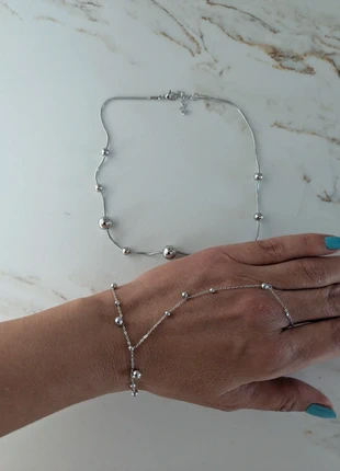 Geometric sphere necklace and matching ring bracelet, brand: Thracian treasures, condition: New without tags, £28.00, £30.10 includes Buyer Protection Pro