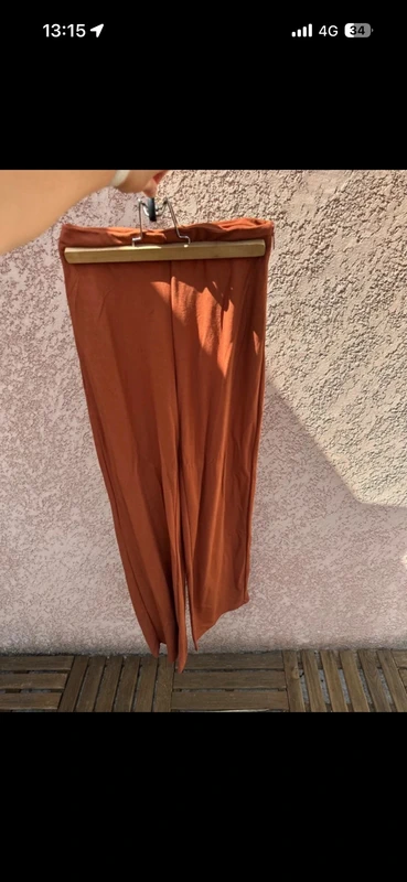 Pantalon fluide mango taille XS corail - photo numéro 3