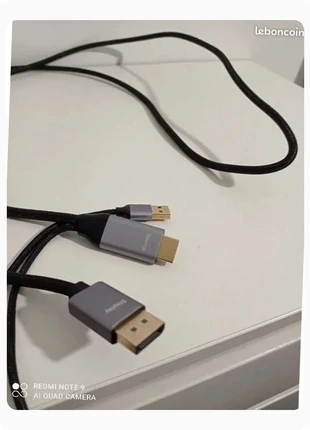 Câble convertisseur HDMI vers DisplayPort 4K 60Hz, état: Neuf sans étiquette, 12,00 €, 13,30 € Protection acheteurs (Pro) incluse