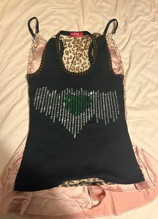 Black with with sequin embellishments and leopard mesh back, brand: Fashion, condition: Very good, size: S / 8, £10.00, £11.20 includes Buyer Protection