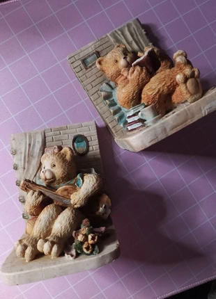 Vintage Bear Couple Book Holders, merk: Bear, staat: Heel goed, € 7,00, € 8,05 inclusief Kopersbescherming