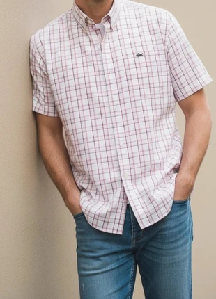 Chemise à carreaux Lacoste manches courtes taille 42, marke: Lacoste, zustand: Sehr gut, größe: L, 19,00 €, 20,65 € inklusive Vinted-Käuferschutz