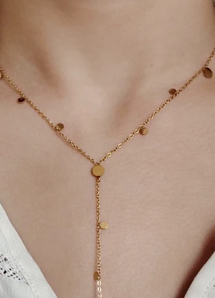 Collier sautoir Y acier inoxydable, marca: Somini, estado: Muito bom, €12.50, €13.83 inclui Proteção do Comprador